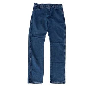 Wrangler 1013MAFGK A102 Cowboy Cut Jeans 36x34 Blue Denim Straight Leg Cotton